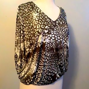 Emilio Pucci caftan top 4 rayon leopard